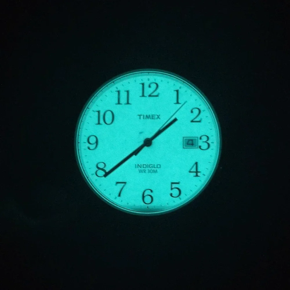 Vintage 2008 Timex‎ Indiglo Easy Reader Date 35mm Two Tone Men's Quartz Watch